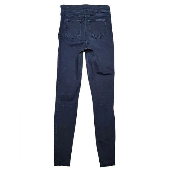 SPANX Vintage Black Distressed Ankle Jeggings - Picture 7 of 8